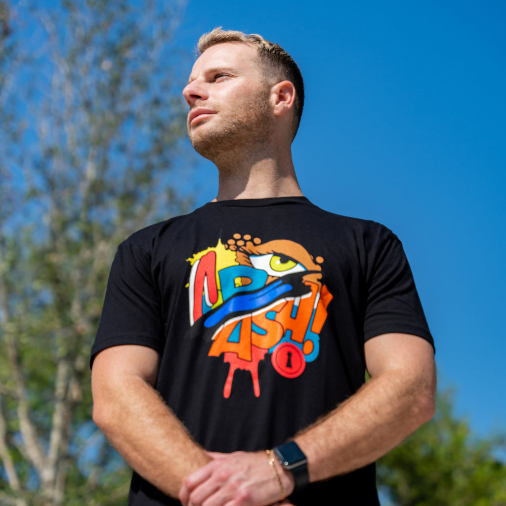Crash x Tango Hotel Black Tee II - Wynwood Walls Shop