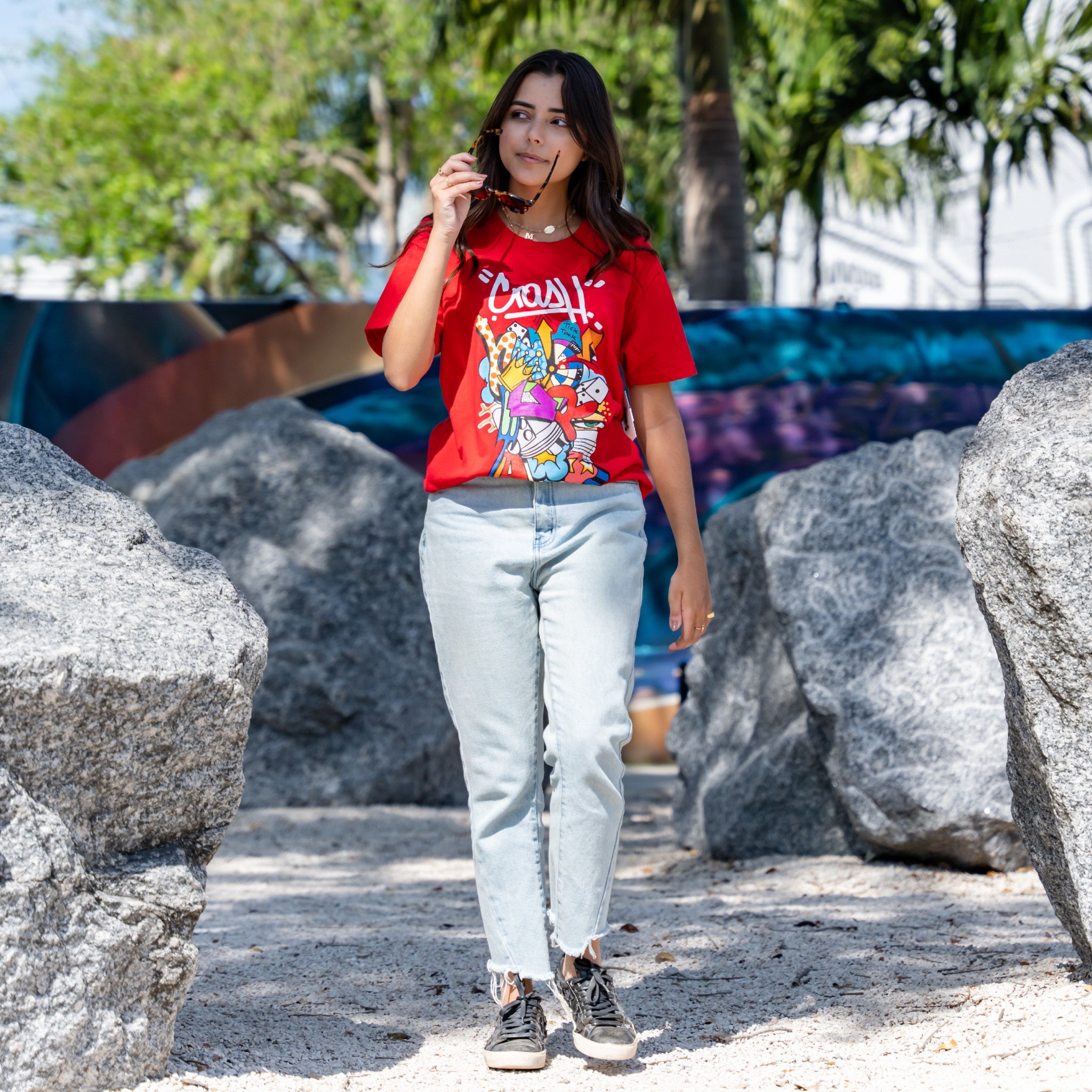 Crash x Tango Hotel Red Tee - Wynwood Walls Shop