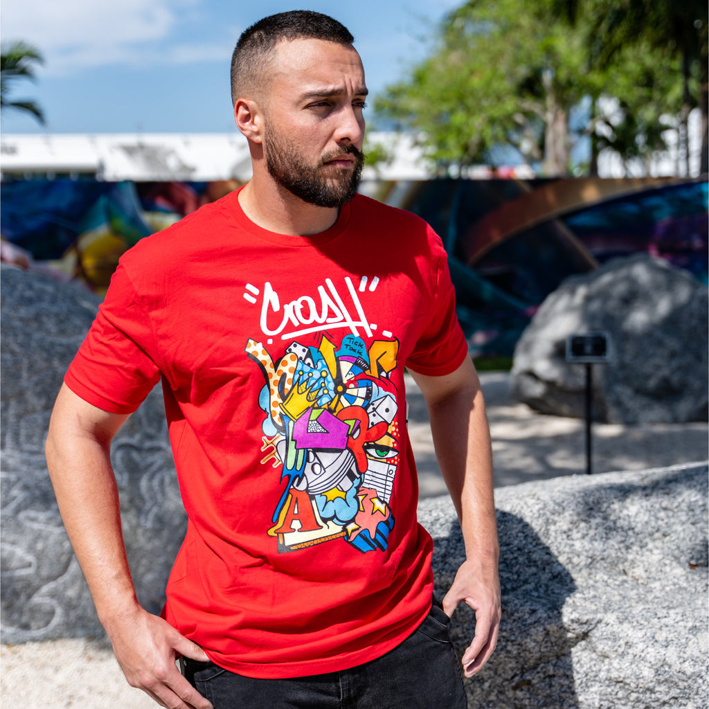 Crash x Tango Hotel Red Tee - Wynwood Walls Shop