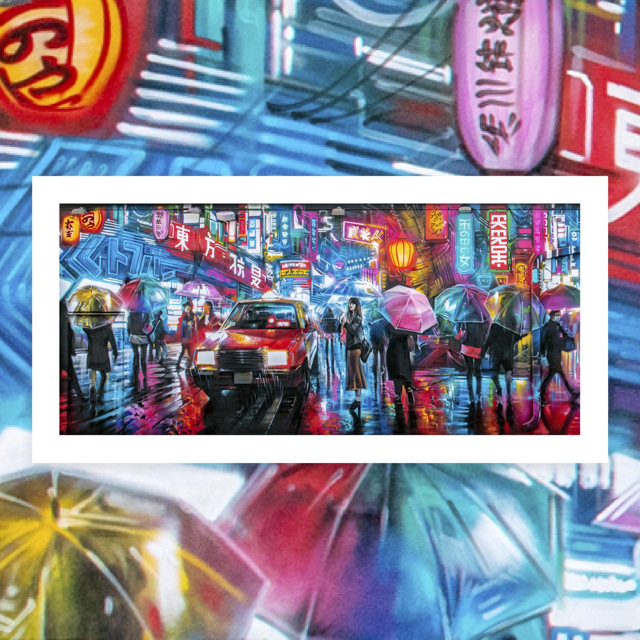 DAN KITCHENER Girl in the Rain Print - Wynwood Walls Shop