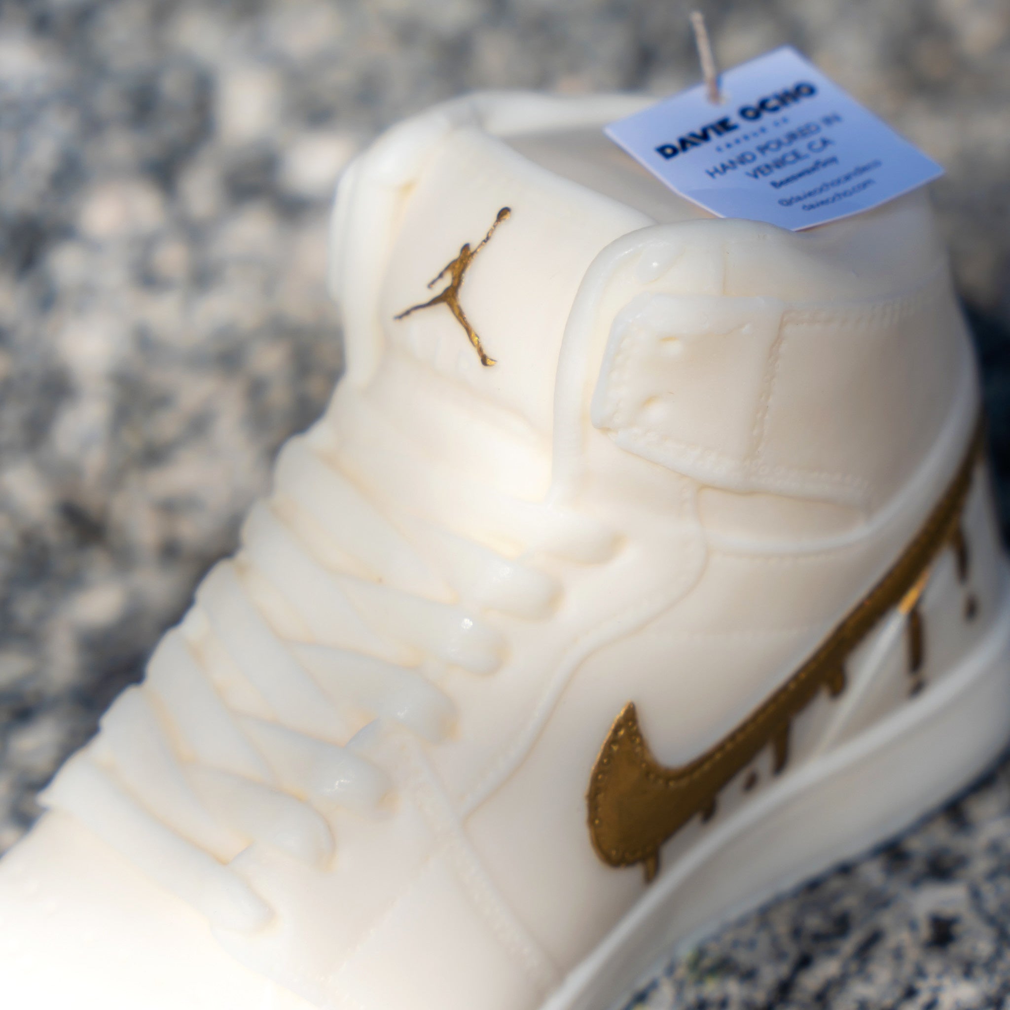 Don't Drip White & Gold Candle - Wynwood Walls Shop