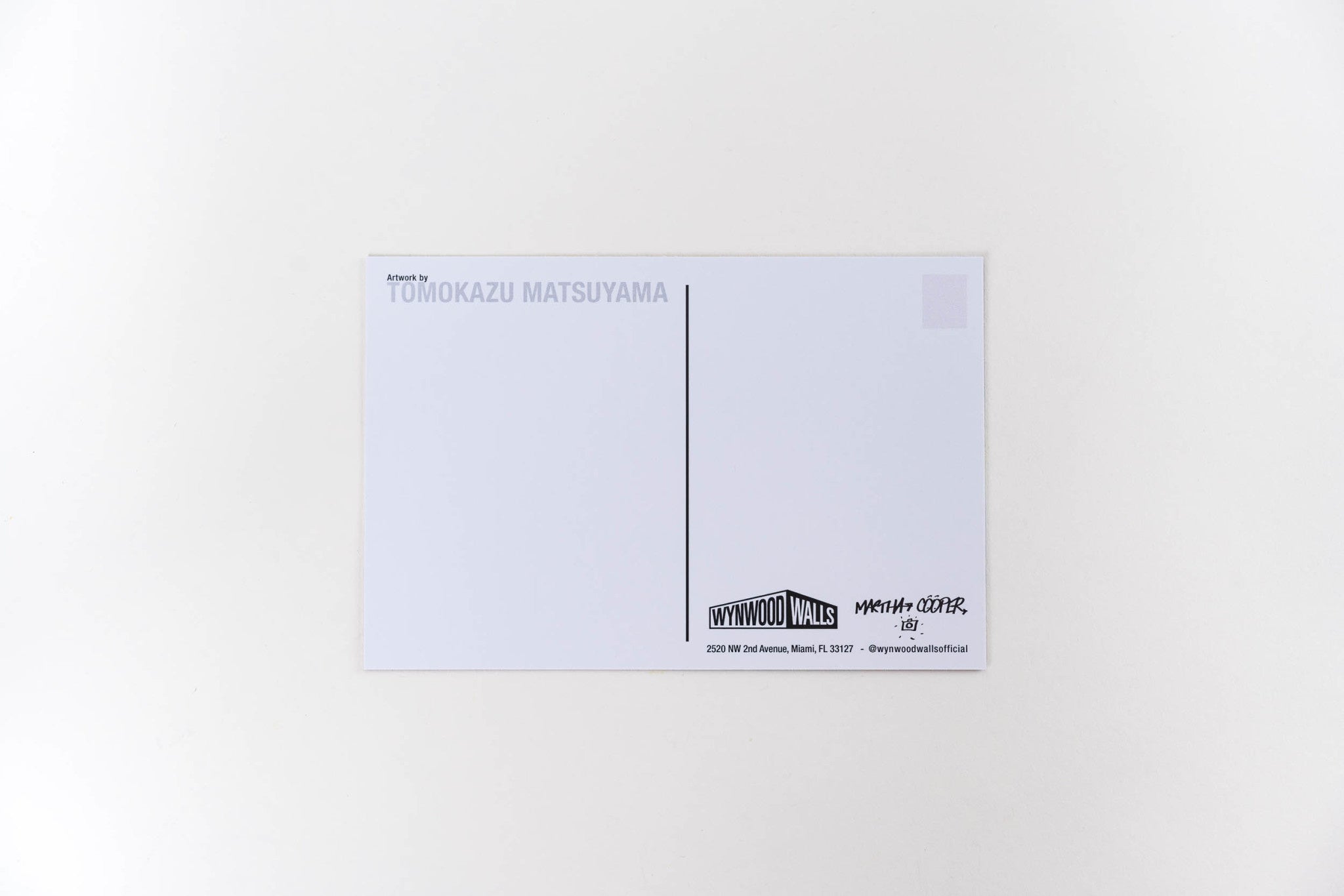Tomokazu Matsuyama Postcard 2018 - Wynwood Walls Shop