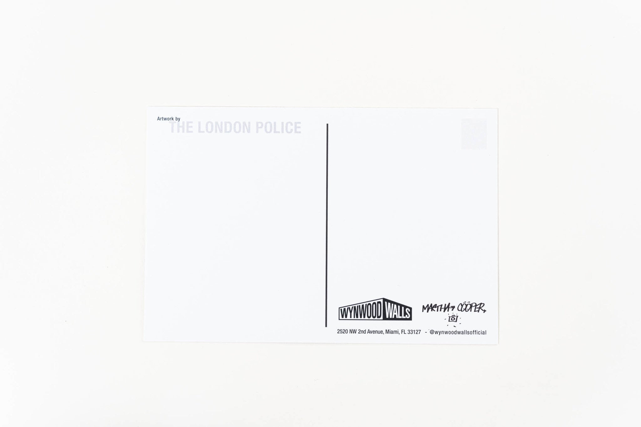 The London Police Postcard 2015 - Wynwood Walls Shop