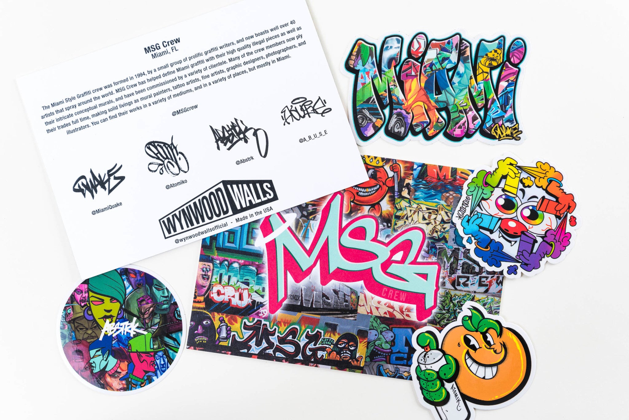 MSG Crew Sticker Pack II - Wynwood Walls Shop