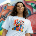 GIZ x Tango Hotel Woven Patch Tee (White) - Wynwood Walls Shop