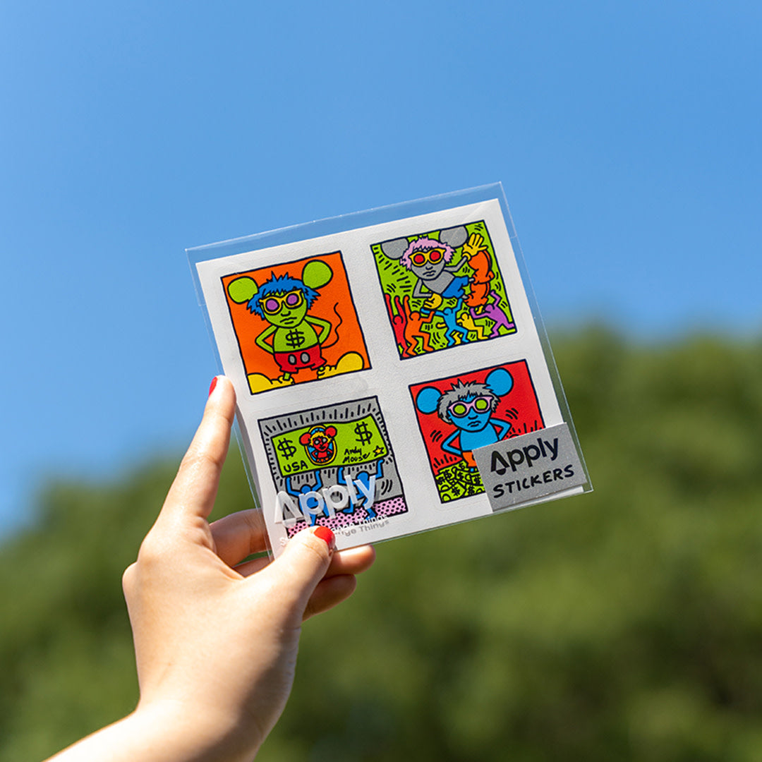 Keith Haring Andy Mouse Sticker Sheet - Wynwood Walls Shop