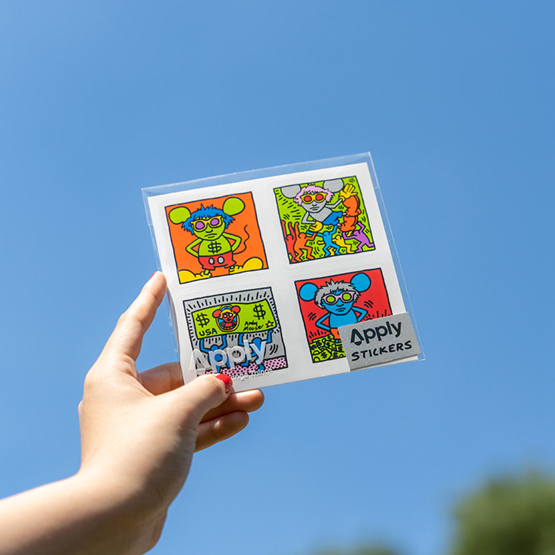 Keith Haring Andy Mouse Sticker Sheet - Wynwood Walls Shop