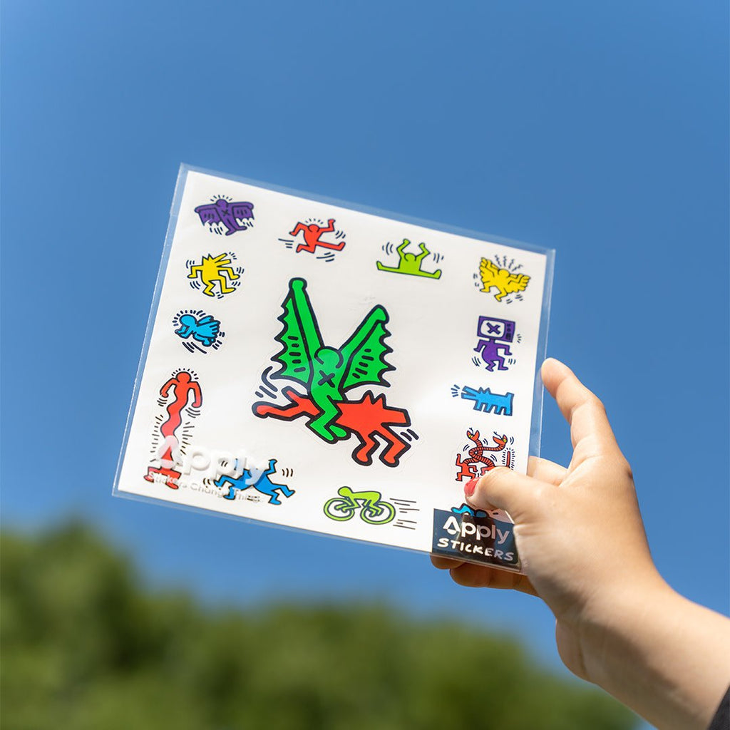 Keith Haring Flight Sticker Sheet 7x7 - Wynwood Walls Shop