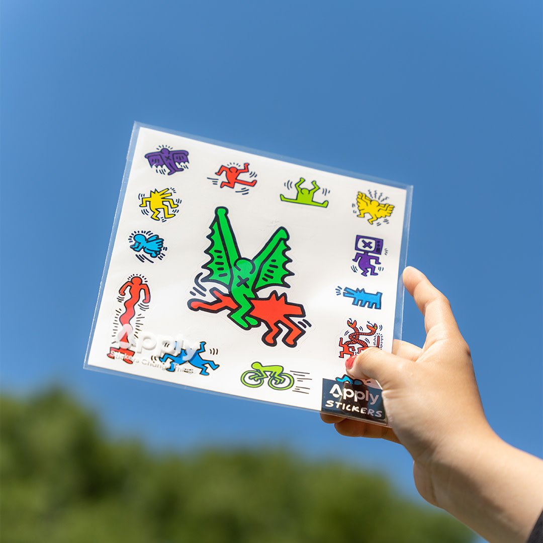 Keith Haring Flight Sticker Sheet 7x7 - Wynwood Walls Shop