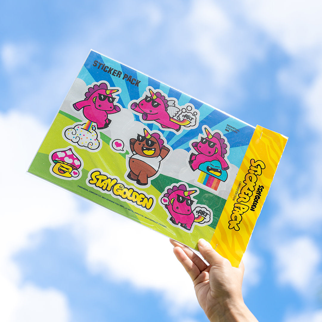 Unicorn Sticker Sheet Golden305 - Wynwood Walls Shop