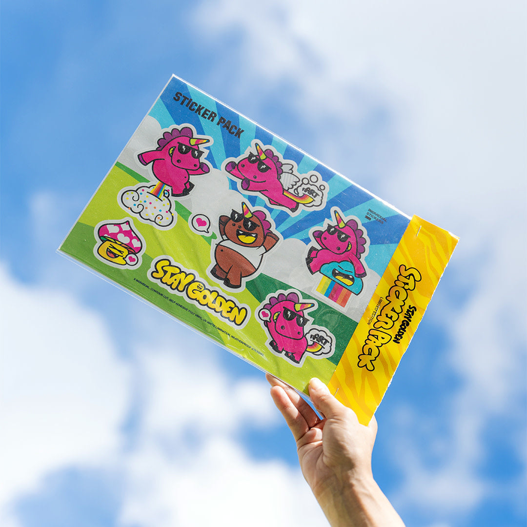 Unicorn Sticker Sheet Golden305 - Wynwood Walls Shop