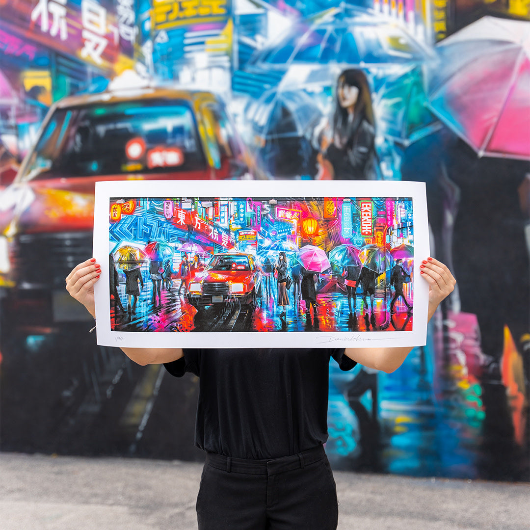 DAN KITCHENER Girl in the Rain Print - Wynwood Walls Shop