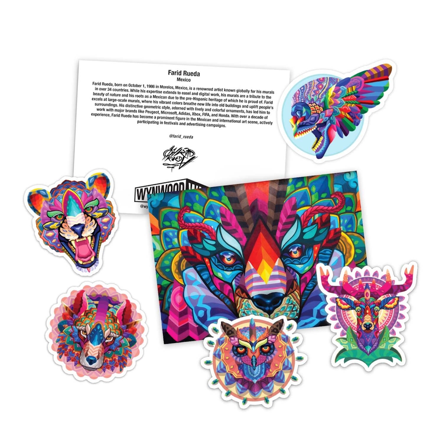 Farid Rueda Sticker Pack - Wynwood Walls Shop