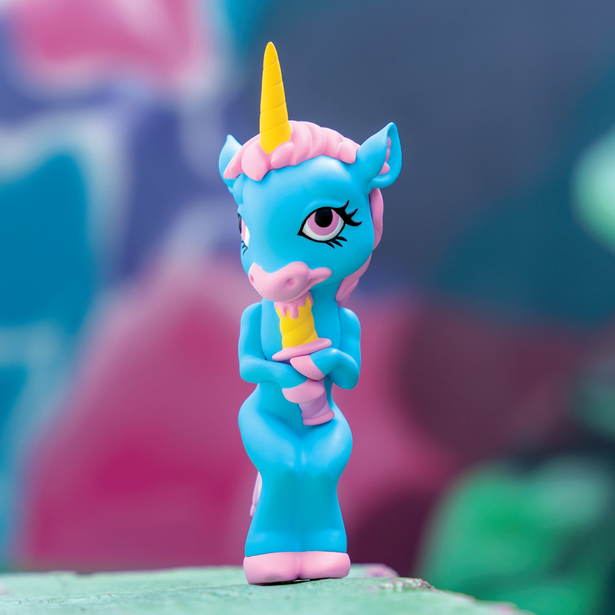 Ron English Forlorn Unicorn Blue – The Wynwood Walls Shop