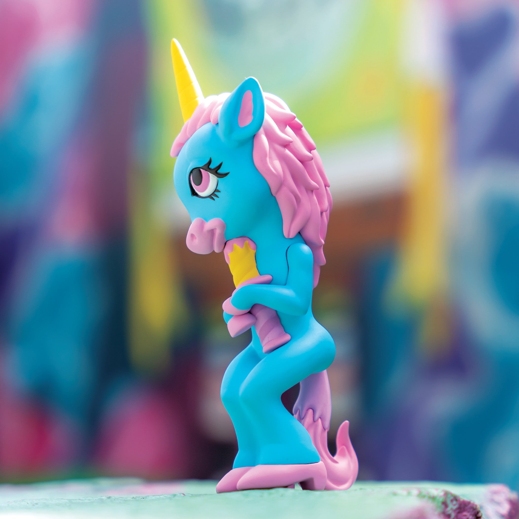 Ron English x Forlorn Unicorn Blue - Wynwood Walls Shop