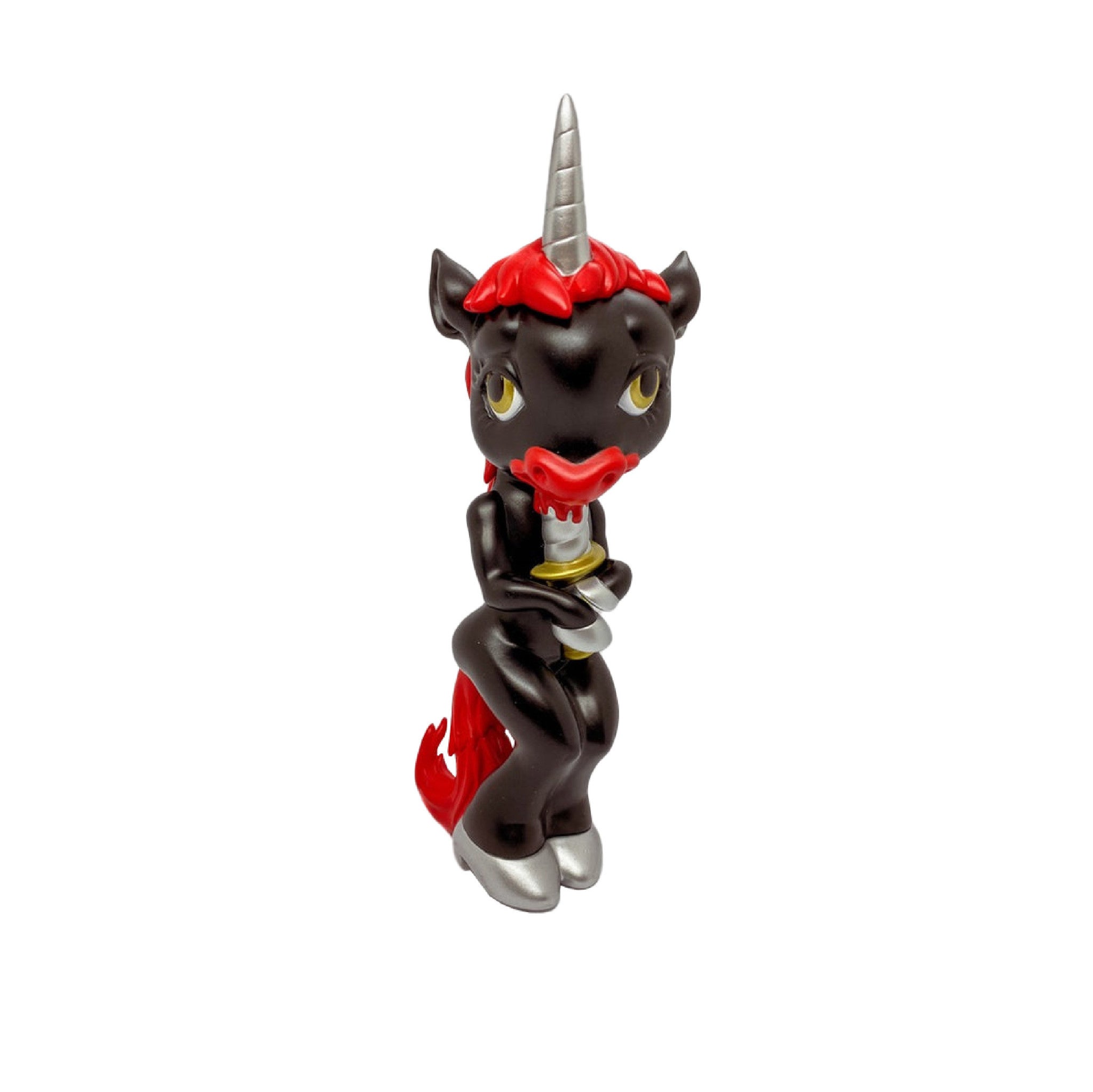 Ron English Forlorn Unicorn Black