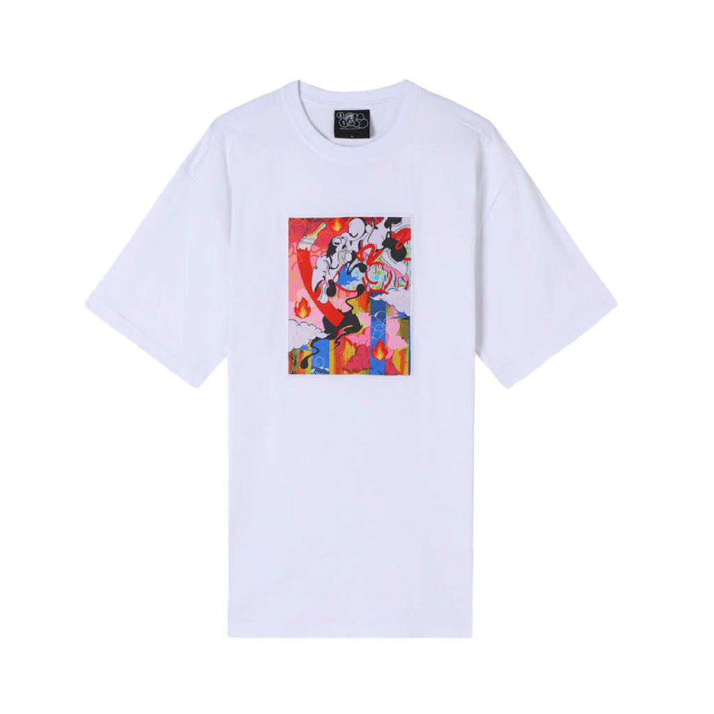 GIZ x Tango Hotel Woven Patch Tee (White) - Wynwood Walls Shop