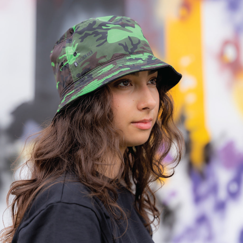Golden Kilo Camo Bucket Hat - Wynwood Walls Shop