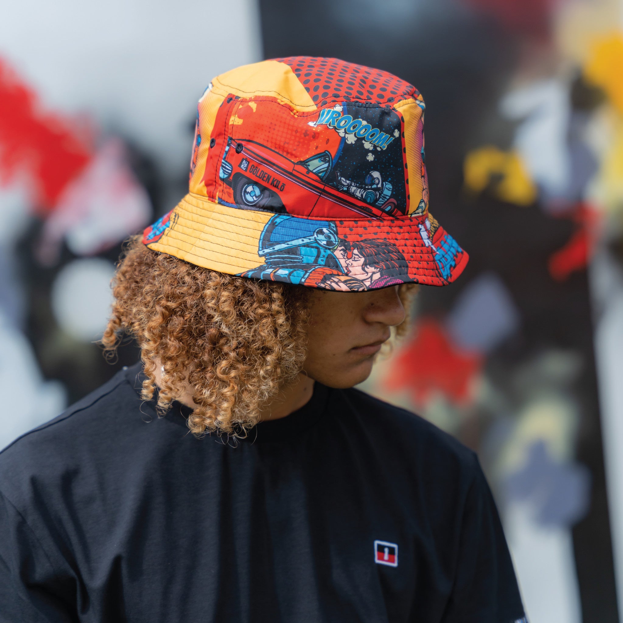 Golden Kilo Pop Art Bucket Hat - Wynwood Walls Shop