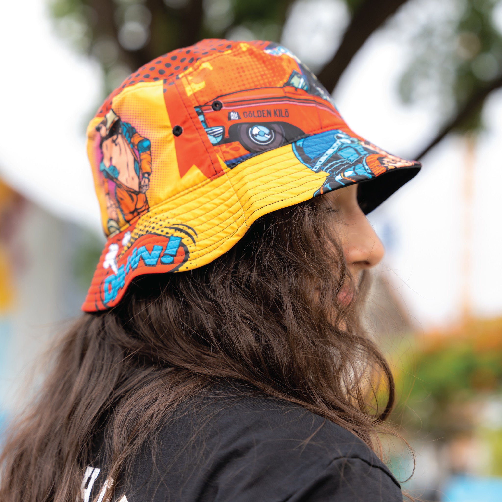 Golden Kilo Pop Art Bucket Hat - Wynwood Walls Shop