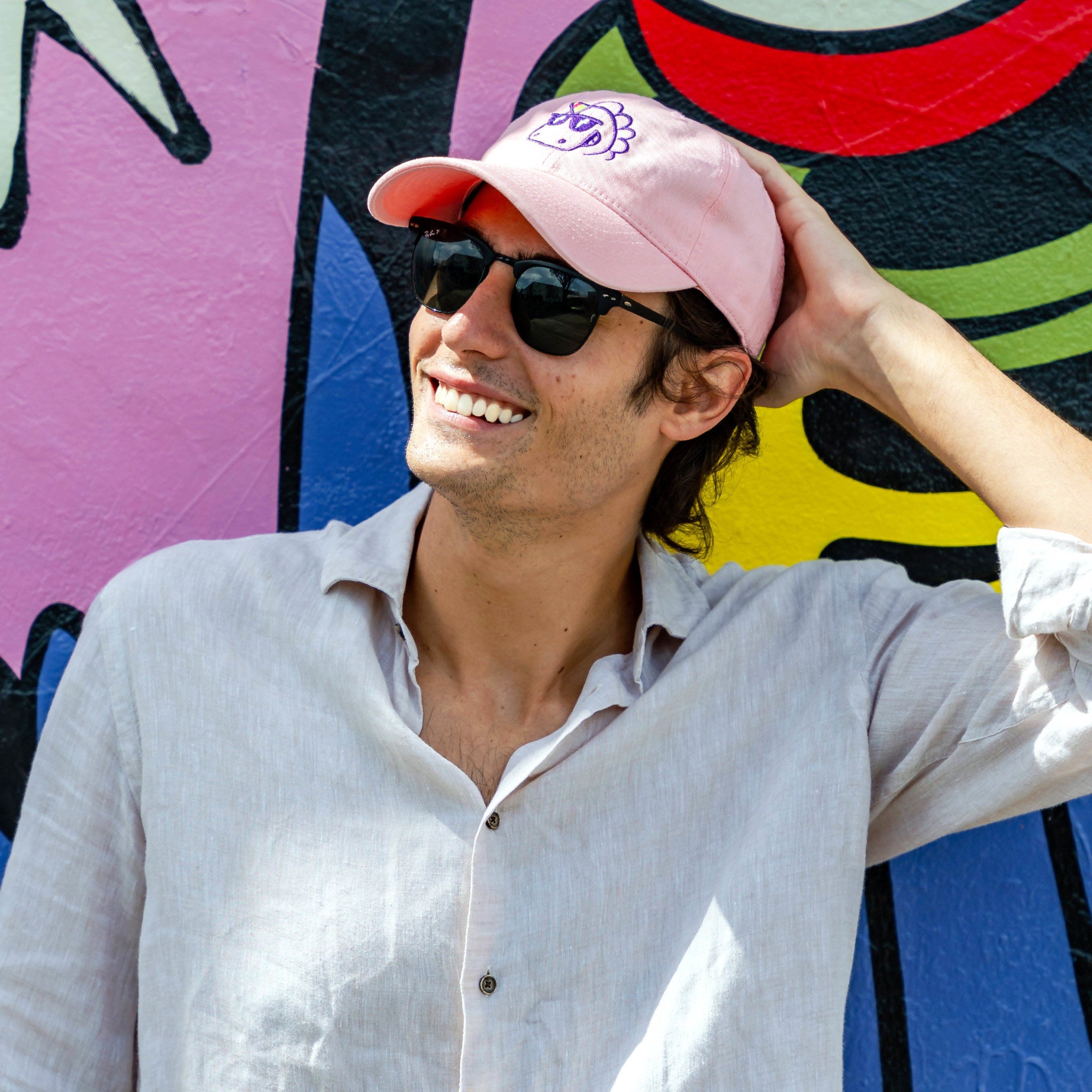 Golden305 Vintage Style Baseball Cap Pink - Wynwood Walls Shop