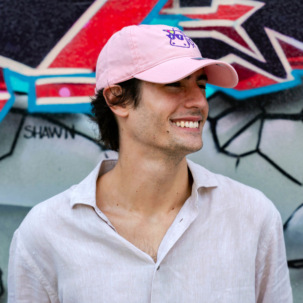 Golden305 Vintage Style Baseball Cap Pink - Wynwood Walls Shop