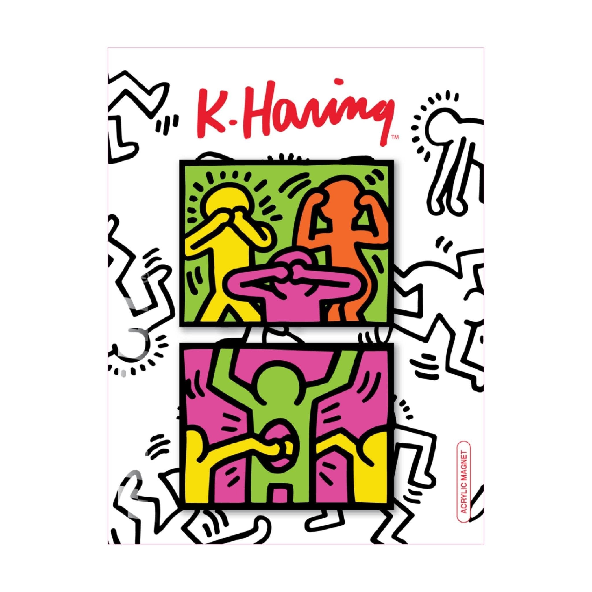 Keith Haring - Hear Speak See Magnet Set