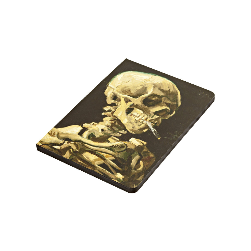 Head of a Skeleton with a Burning Cigarette, Skull A5 Notebook - Wynwood Walls Shop