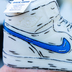 Illustrator Hi-Top  Candle - White/Blue