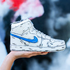 Illustrator Hi-Top  Candle - White/Blue