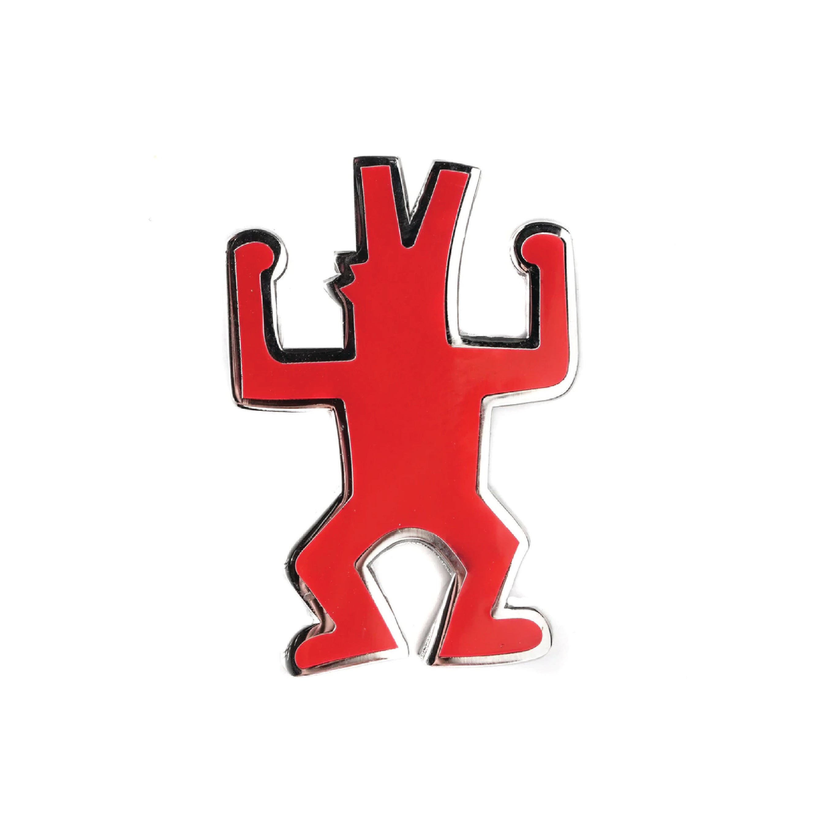 Keith Haring POP SHOP - HOWLING DOG Red Pin