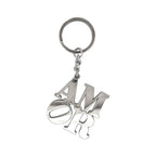Robert Indiana AMOR Silver Keychain