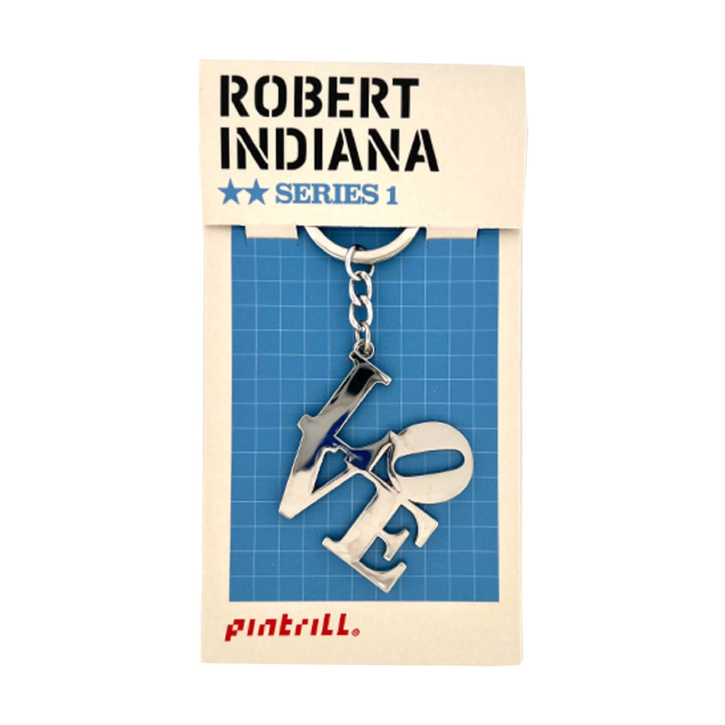Robert Indiana LOVE Silver Keychain