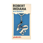 Robert Indiana LOVE Silver Keychain