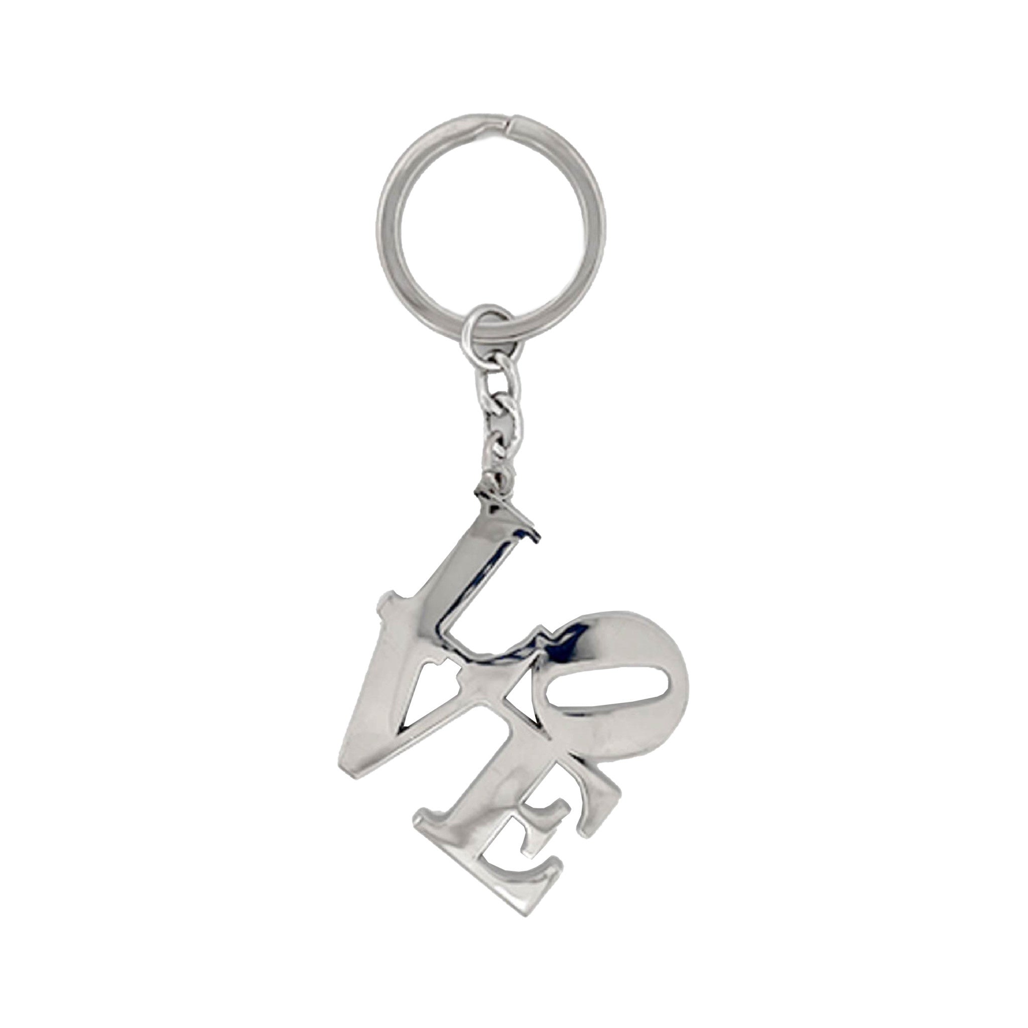 Robert Indiana LOVE Silver Keychain Main image