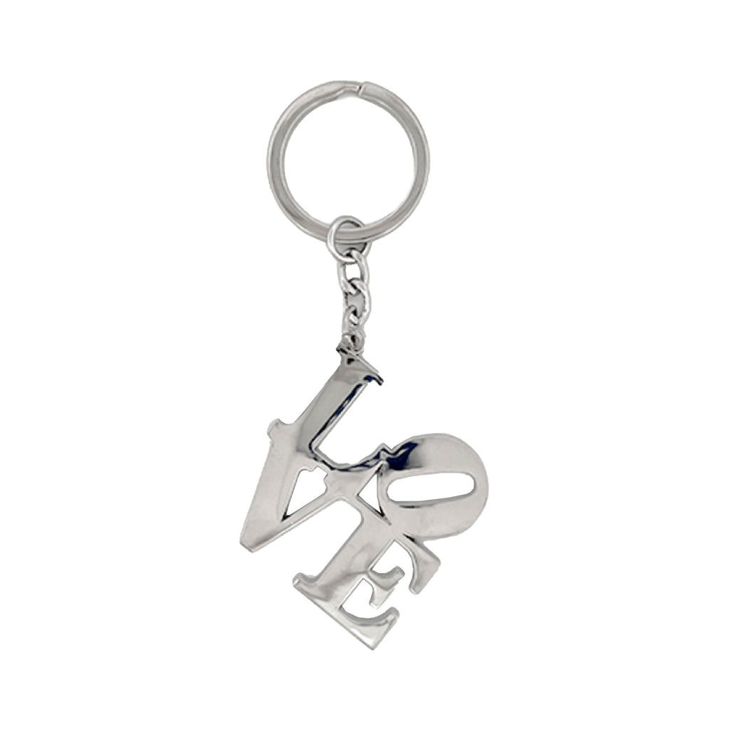 Robert Indiana LOVE Silver Keychain