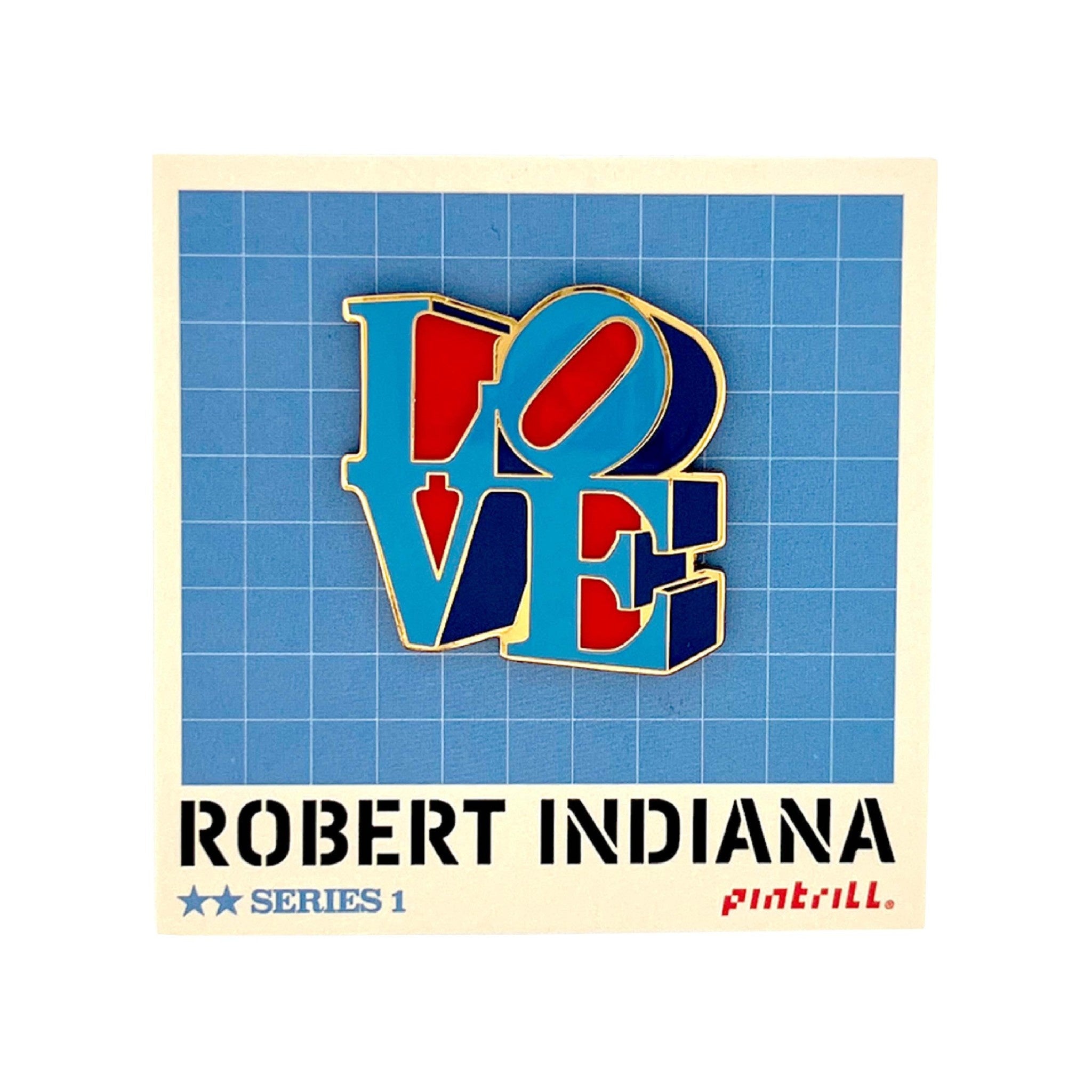 Robert Indiana LOVE Enamel Pin