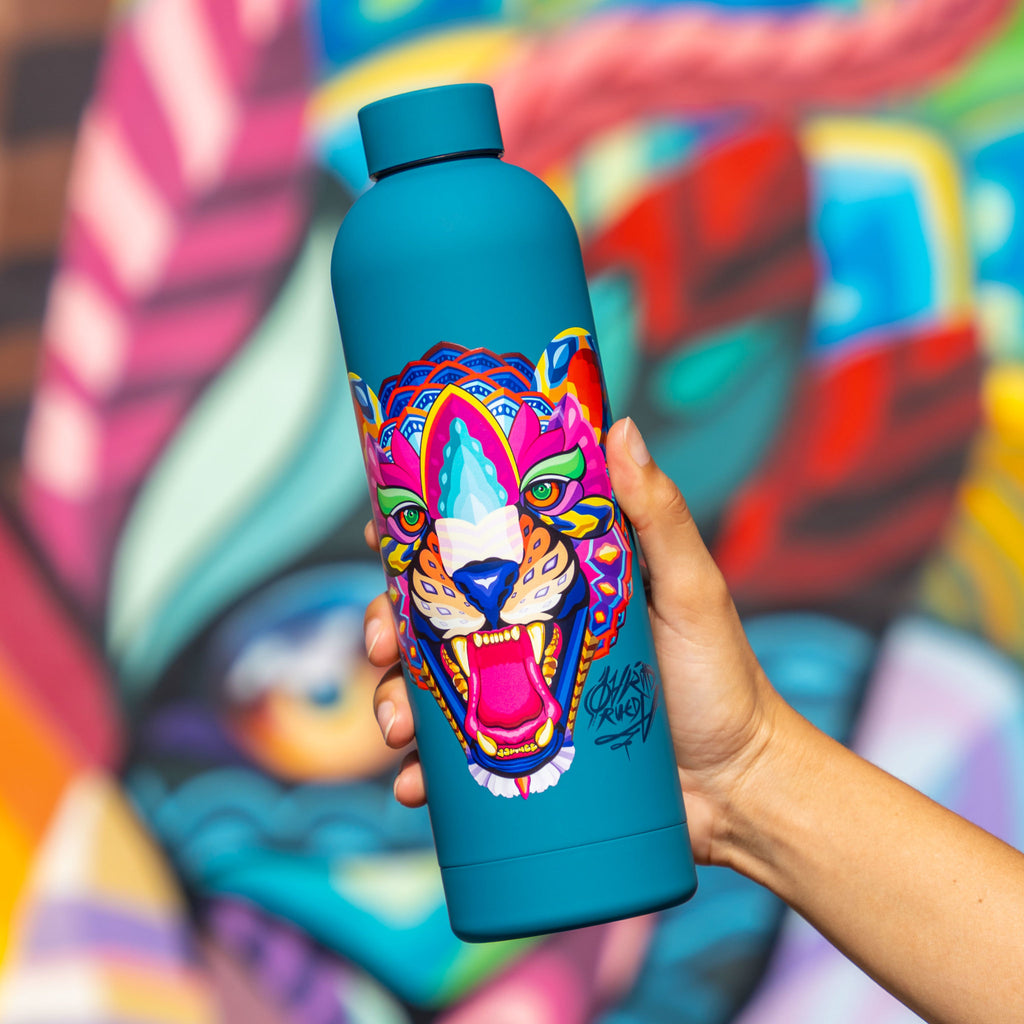 Farid Rueda JAGUAR Water Bottle - Wynwood Walls Shop