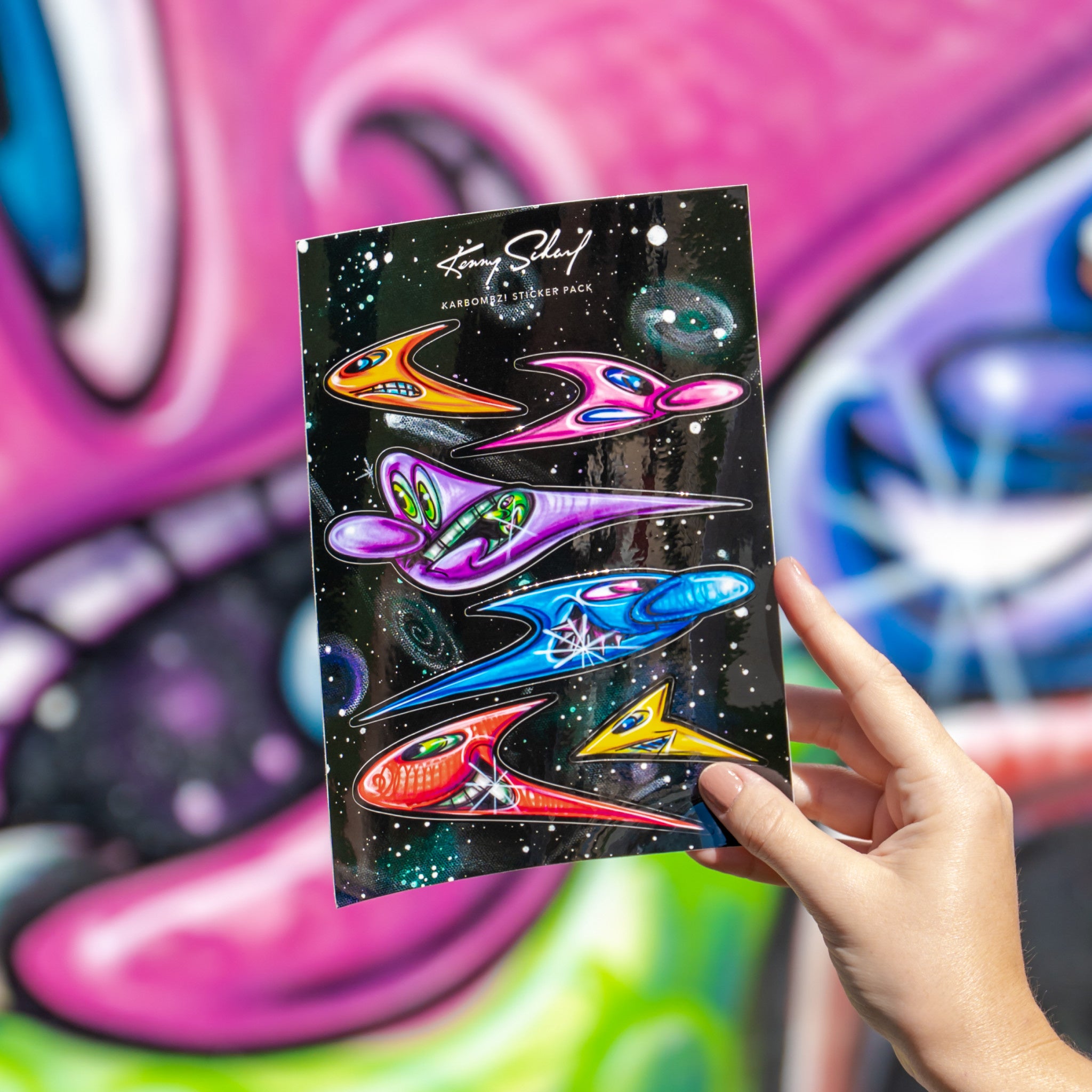 Kenny Scharf Karbombz! Sticker Pack - Wynwood Walls Shop Main image