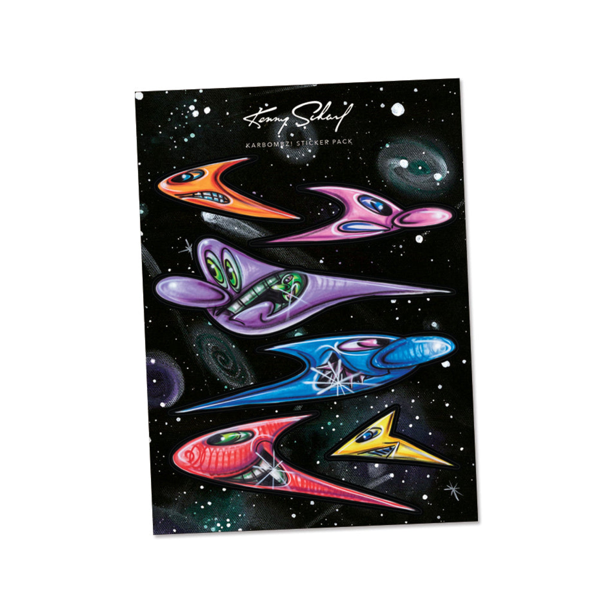 Kenny Scharf Karbombz! Sticker Pack - Wynwood Walls Shop