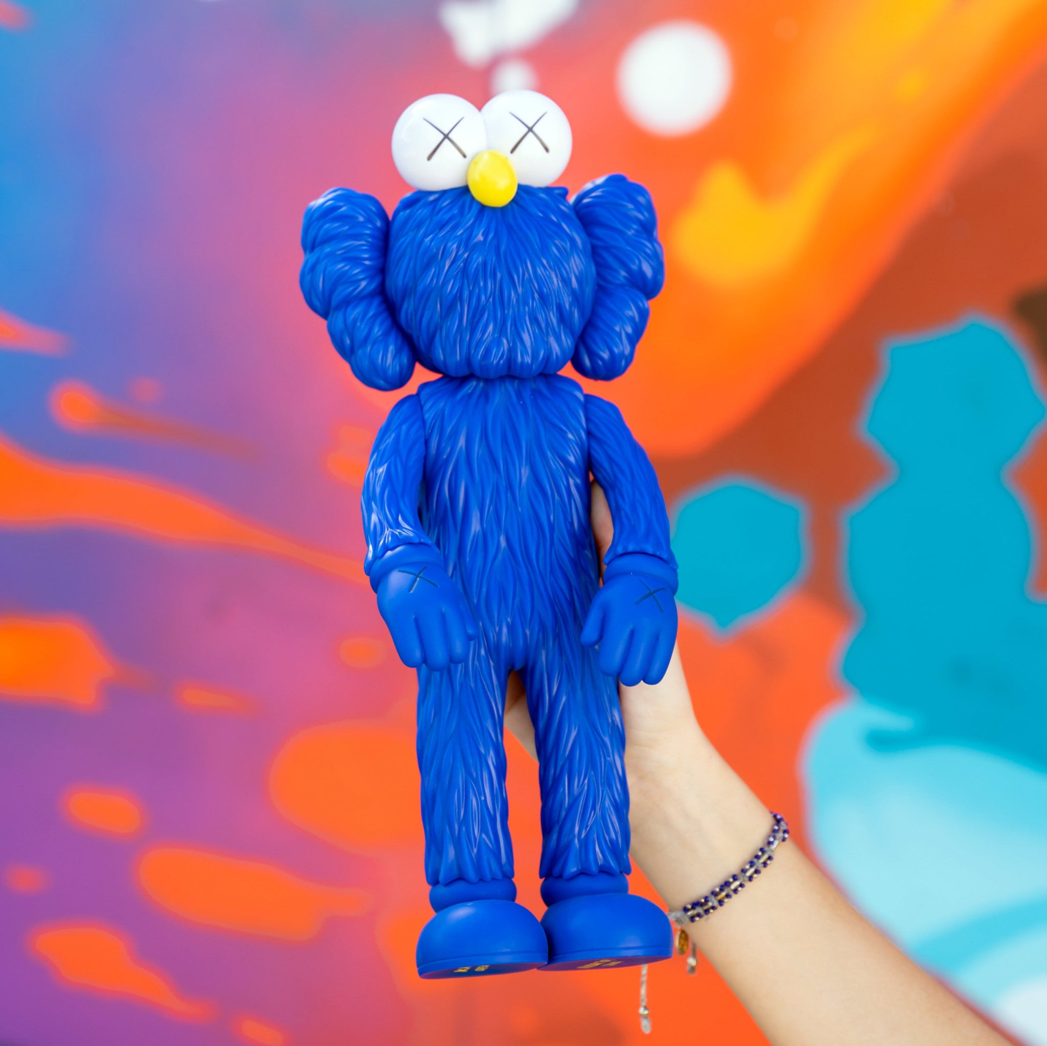 Invest in KAWS BFF Blue Vinyl Figure - 1 of 3 Exclusive Pieces