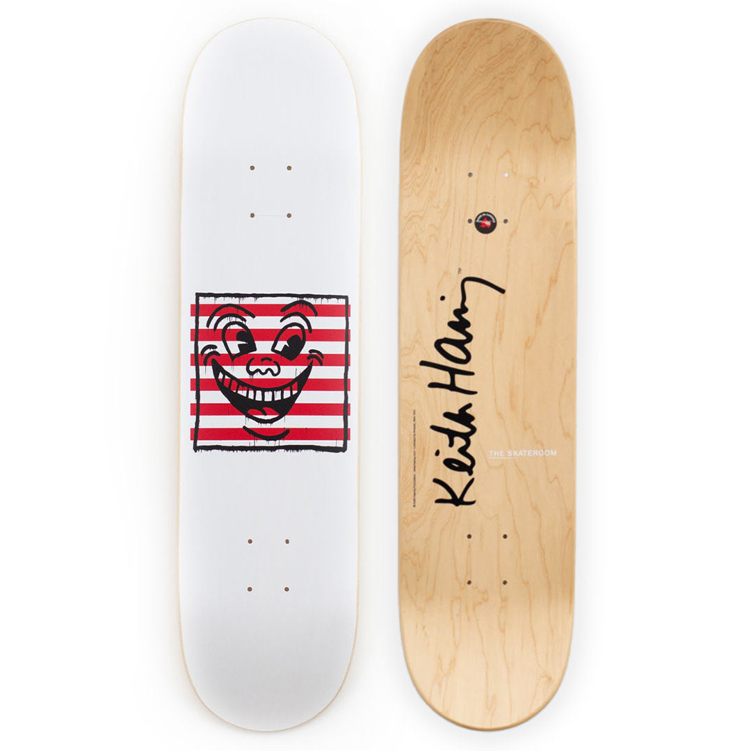 Keith Haring Smiles on Stripes Skate Deck - Wynwood Walls Shop