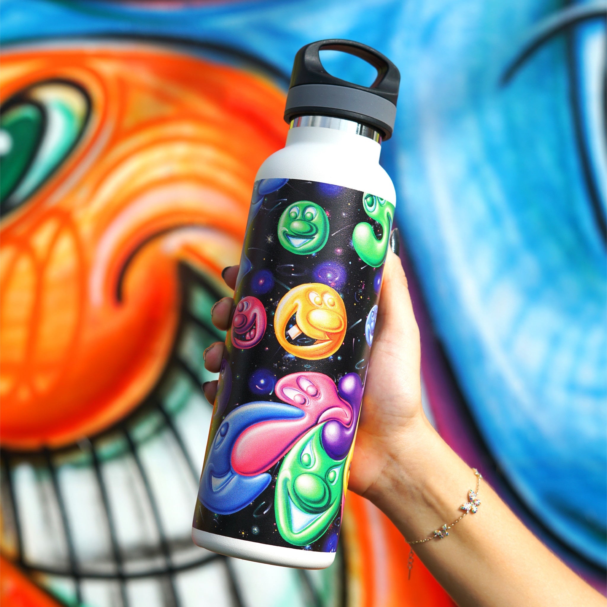 Kenny Scharf Water Bottle Globzoz - Wynwood Walls Shop