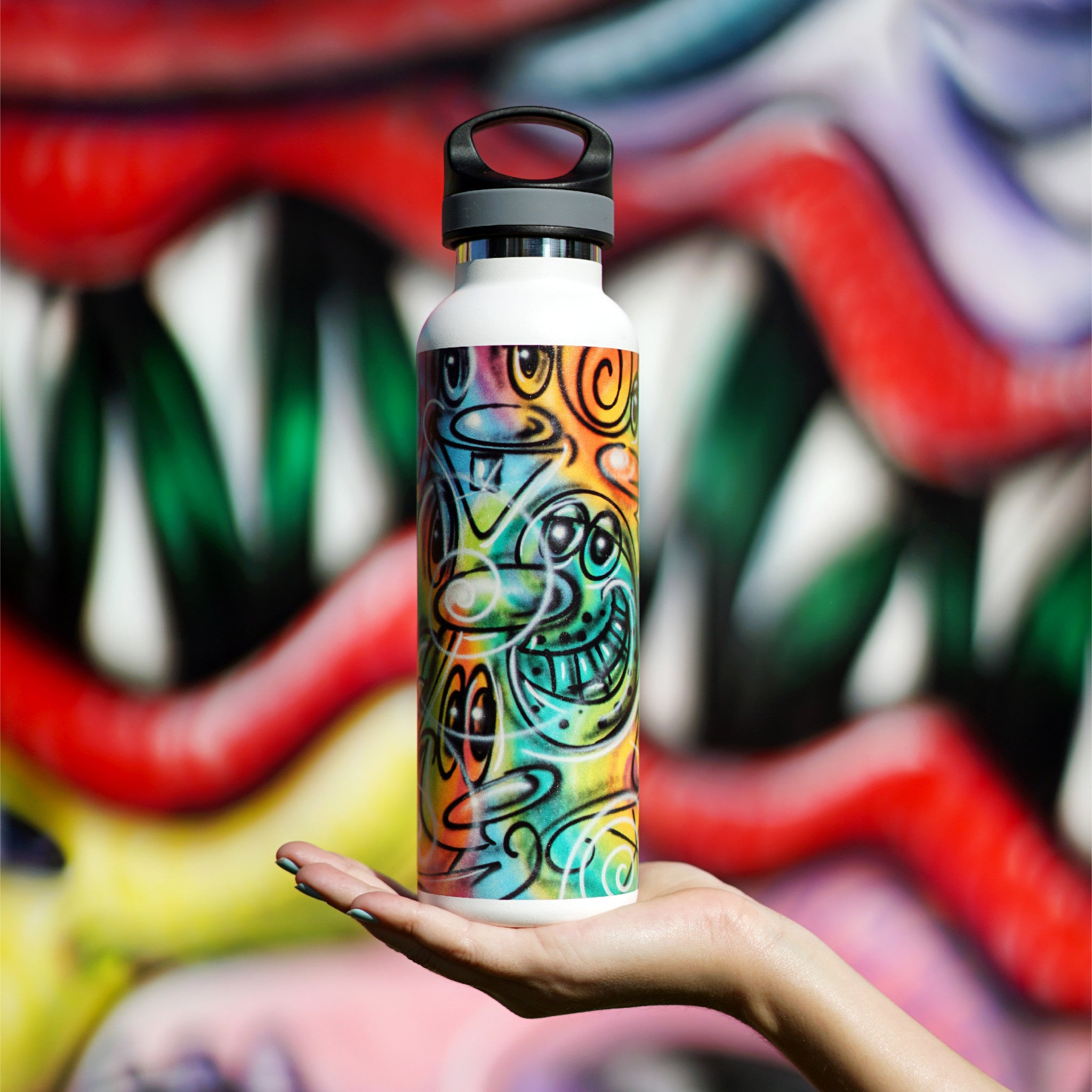 Kenny Scharf Water Bottle Multitud - Wynwood Walls Shop