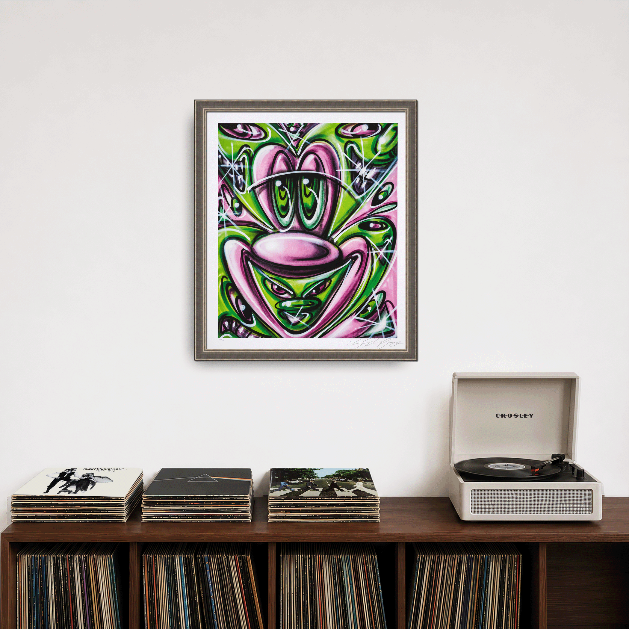 Kenny Scharf PINK 'N GREEN Signed Print Secondary image