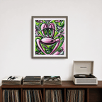 Kenny Scharf PINK 'N GREEN Signed Print
