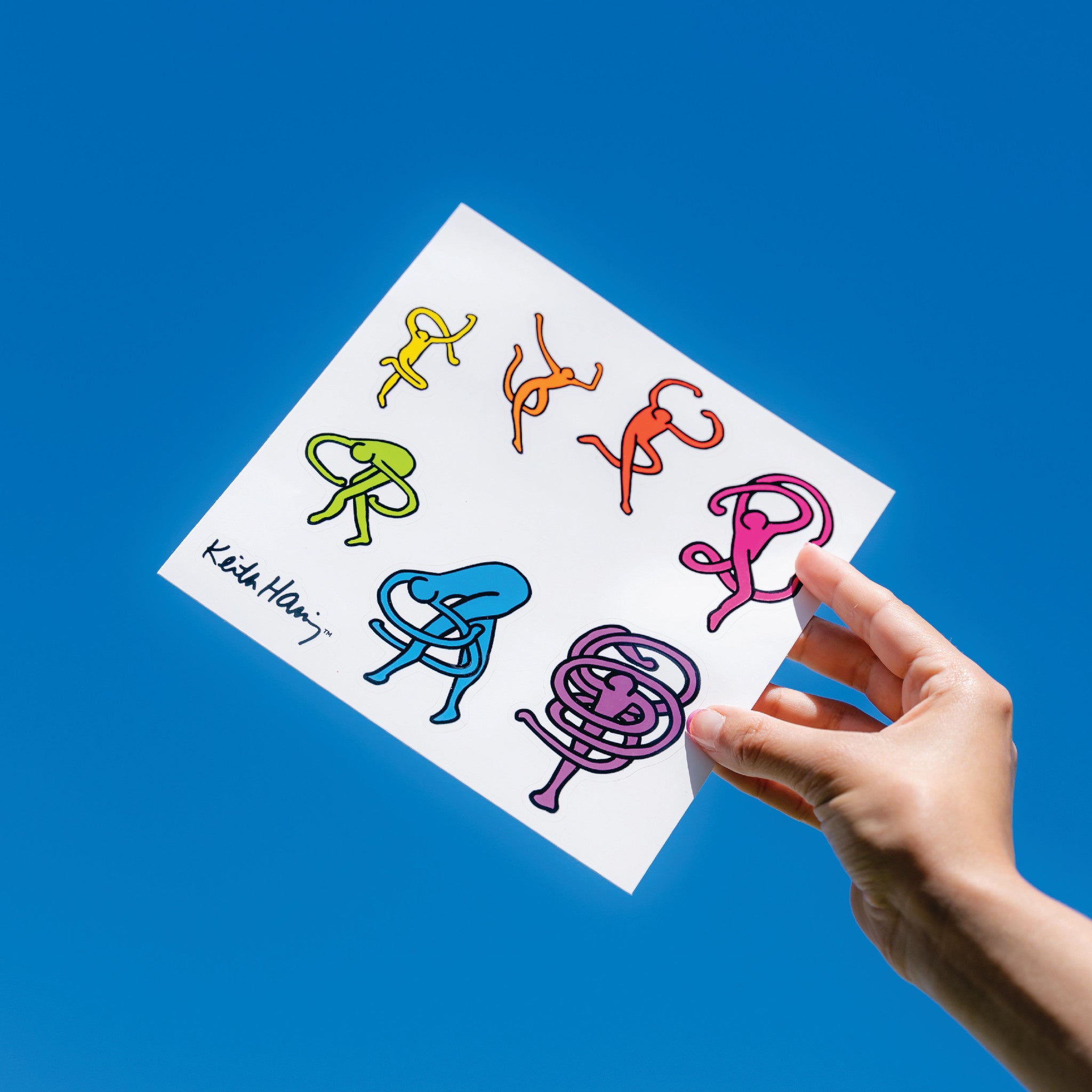 Keith Haring Dance Sticker Sheet Sticker Sheet 5x5 - Wynwood Walls Shop