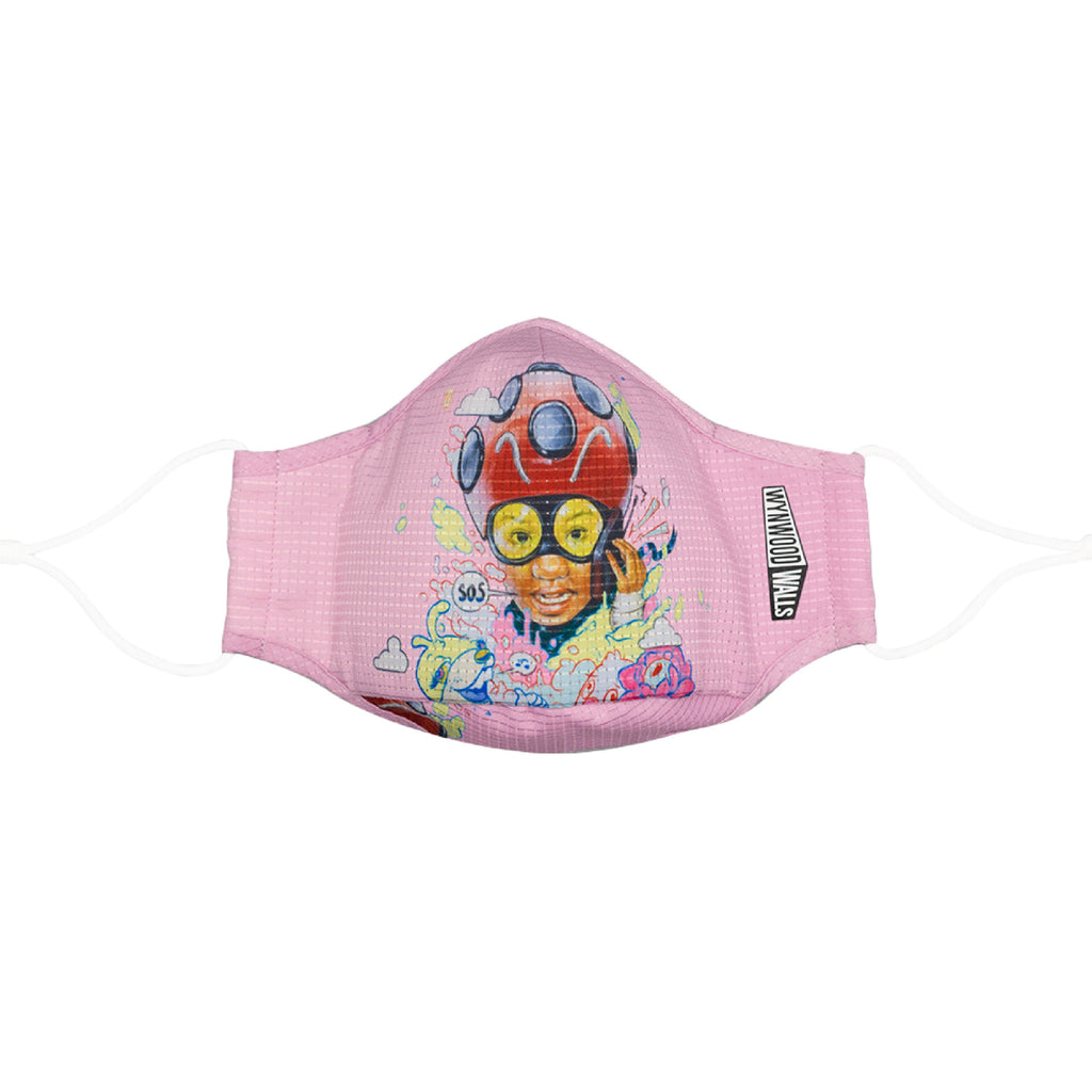 Kayla Mahaffey CALL FOR BACKUP x Wynwood Walls ENRO Facemask - Wynwood Walls Shop