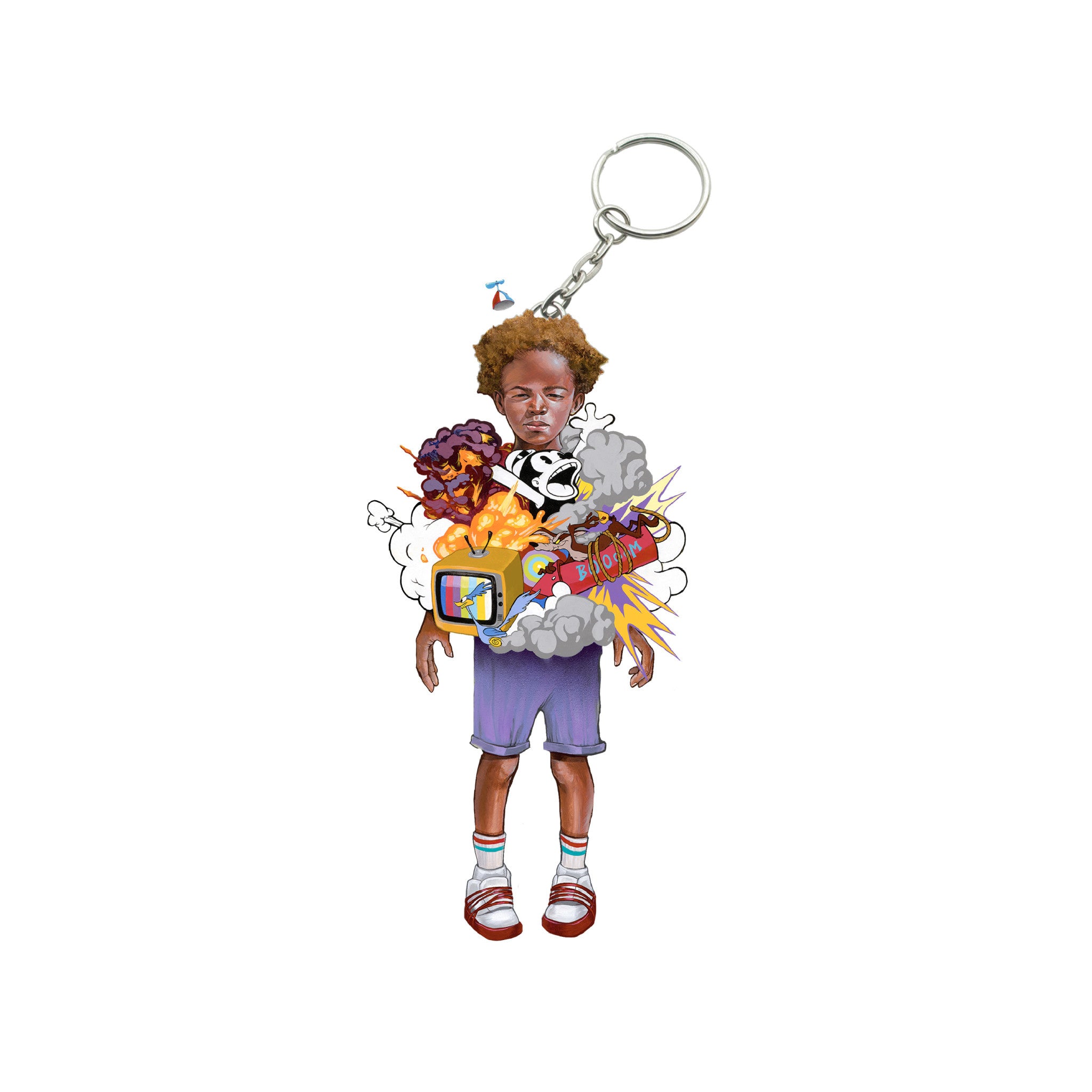 Kayla Mahaffey "Kid in Play” Keychain - Wynwood Walls Shop Main image