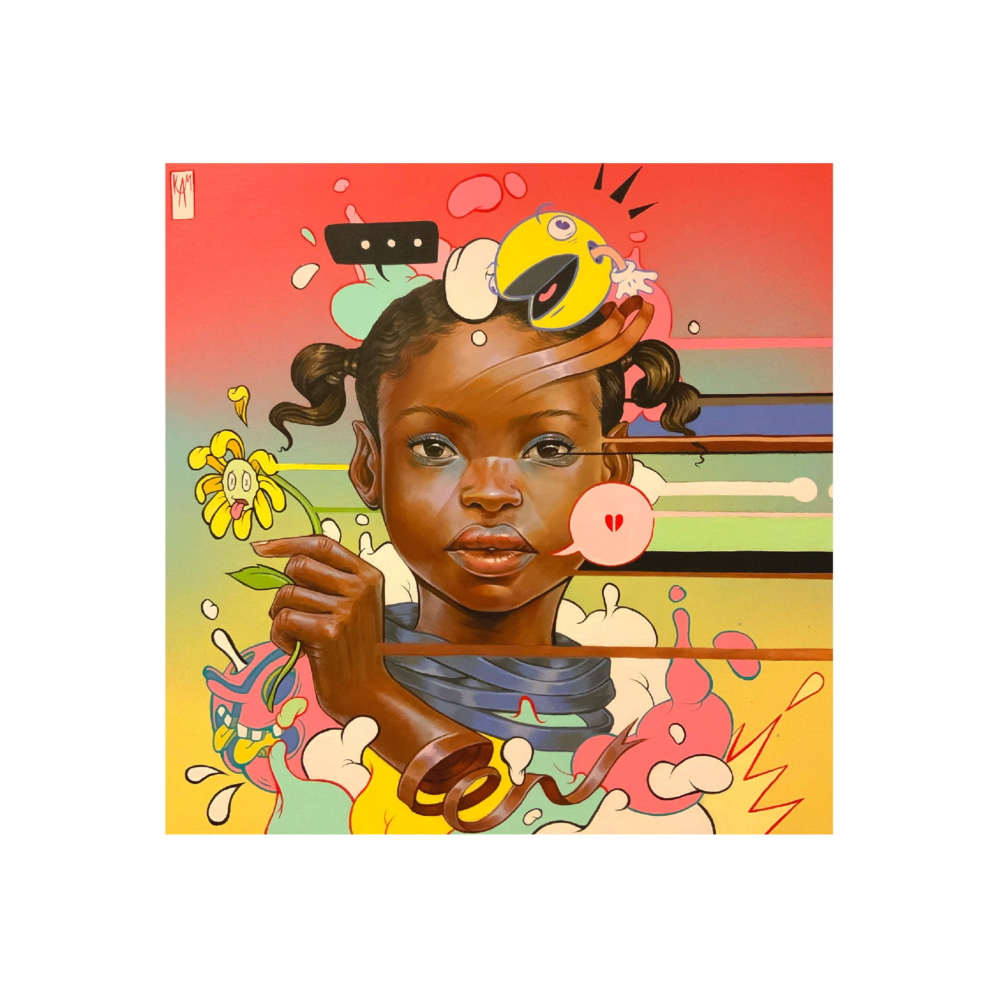 Kayla Mahaffey "Disjointed" Magnet - Wynwood Walls Shop Main image